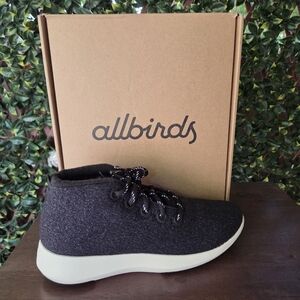 NWT Allbirds Black and White Men's Wool Runner-Up Mizzle